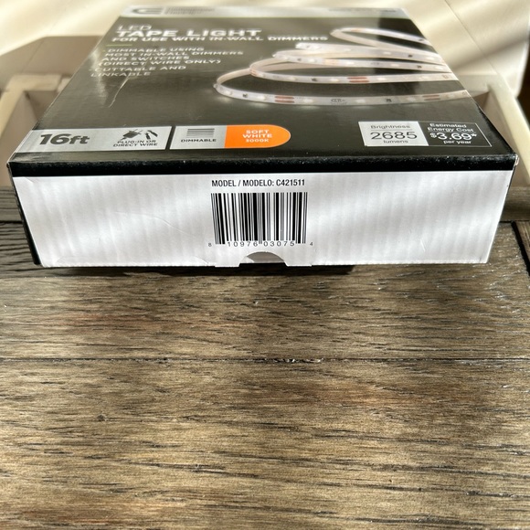 🆕 Commercial Electric 16 ft. LED AC Dimmable White Tape Light Kit - Picture 16 of 16